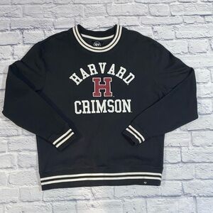 47 Harvard Crimson Crewneck Sweater - Black and White